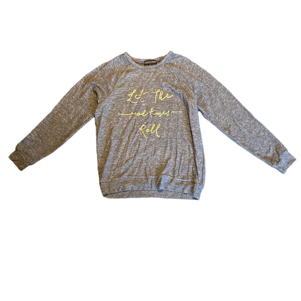 Grey “Let The Good Times Roll” sweater